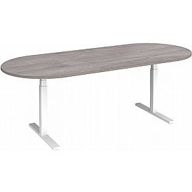Elev8 Touch Electric Height Adjustable D-End Boardroom Tables - Meeting Room
