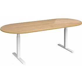 Elev8 Touch Electric Height Adjustable D-End Boardroom Tables - Meeting Room