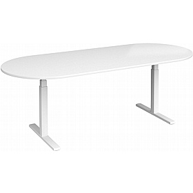 Elev8 Touch Electric Height Adjustable D-End Boardroom Tables - Meeting Room