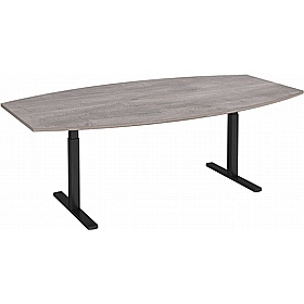 Elev8 Touch Electric Height Adjustable Boat Shaped Boardroom Tables - Meeting Room