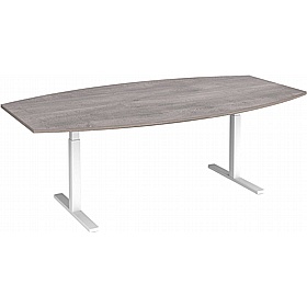 Elev8 Touch Electric Height Adjustable Boat Shaped Boardroom Tables - Meeting Room
