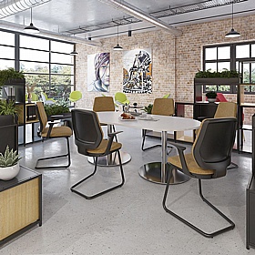 Eternal D-End Meeting and Boardroom Tables - Meeting Room