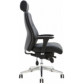 Posture-Task 24-7 Heavy Duty Top Leather Ergonomic Office Chair - Office Chairs