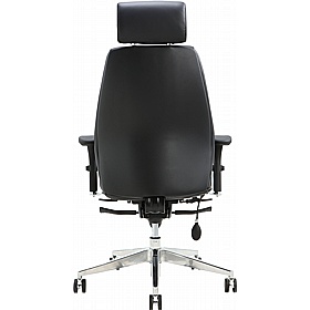 Posture-Task 24-7 Heavy Duty Top Leather Ergonomic Office Chair - Office Chairs