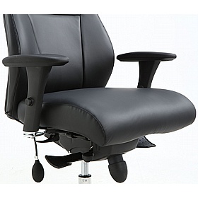 Posture-Task 24-7 Heavy Duty Top Leather Ergonomic Office Chair - Office Chairs