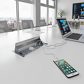 Adapt Meeting and Boardroom Extension Tables with Power - Meeting Room