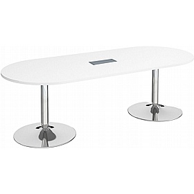 Virtu D-End Meeting and Boardroom Tables with Power