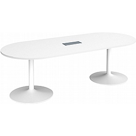 Virtu D-End Meeting and Boardroom Tables with Power - Meeting Room