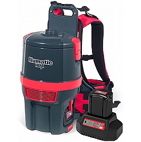 Numatic Pro Cordless RSB150NX HEPA Rucsac Backpack Commercial Dry Vacuum Cleaner