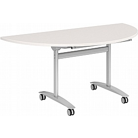 Upsilon Deluxe Modular Tilting Semi-Circular Conference and Boardroom Tables - Meeting Room