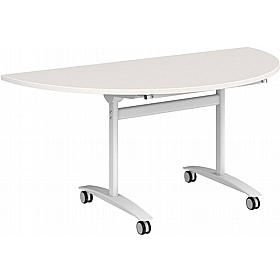 Upsilon Deluxe Modular Tilting Semi-Circular Conference and Boardroom Tables - Meeting Room