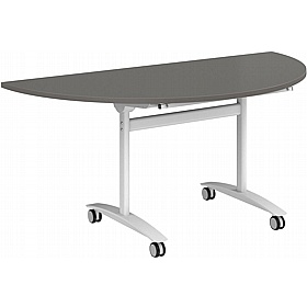 Upsilon Deluxe Modular Tilting Semi-Circular Conference and Boardroom Tables - Meeting Room