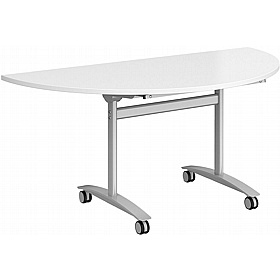 Upsilon Deluxe Modular Tilting Semi-Circular Conference and Boardroom Tables - Meeting Room