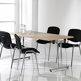Upsilon Folding Rectangular Conference and Boardroom Tables - Meeting Room