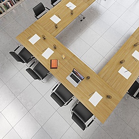 Upsilon Folding Rectangular Conference and Boardroom Tables - Meeting Room