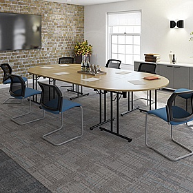Upsilon Folding Rectangular Conference and Boardroom Tables - Meeting Room