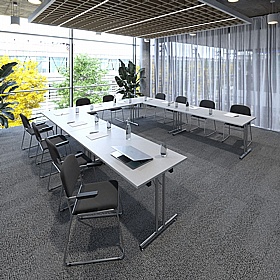 Upsilon Folding Rectangular Conference and Boardroom Tables