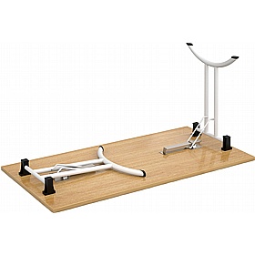 Upsilon Deluxe Folding Rectangular Conference and Boardroom Tables - Meeting Room