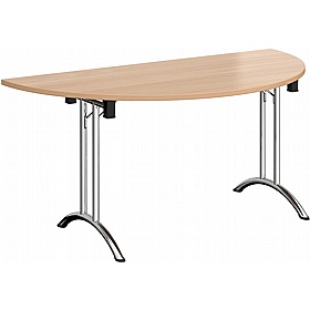 Upsilon Deluxe Folding Semi-Circular Conference and Boardroom Tables - Meeting Room