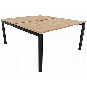 Systm 2 Person Rectangular Back to Back Bench Desks