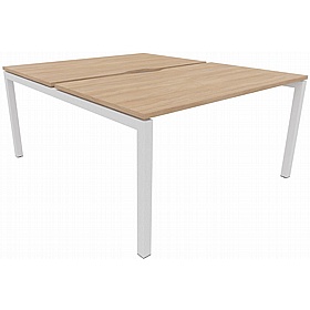 Systm 2 Person Rectangular Back to Back Bench Desks - Office Desks
