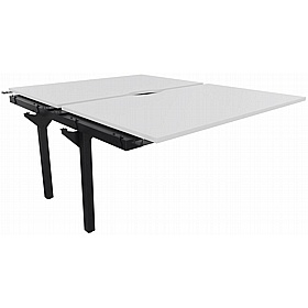 Systm Rectangular Back to Back Bench Extension Desks - Office Desks