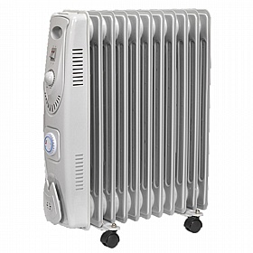 Calidum Mobile Oil Filled Radiator with Timer - Office Accessories