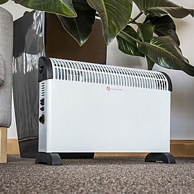Calidum 2000W Convector Heater with Thermostat and Turbo Fan - Office Accessories