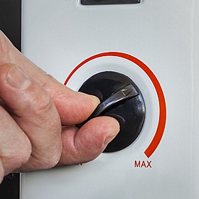 Calidum 2000W Convector Heater with Thermostat and Turbo Fan - Office Accessories