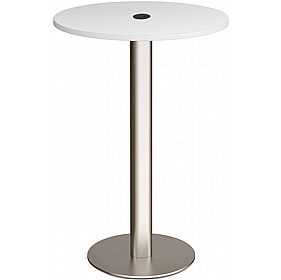 Monza Round High Meeting and Breakout Tables with Power - Meeting Room