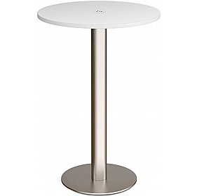 Monza Round High Meeting and Breakout Tables with Power - Meeting Room