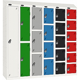 Stellar Probe Antibacterial Sloping Top Lockers With Manual Combination Lock