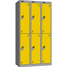 Stellar Probe Equinox Antibacterial Lockers with Manual Combination Lock - Office Storage