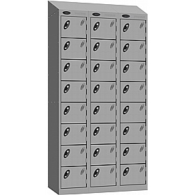 Stellar Probe Antibacterial Sloping Top 8 Compartment Lockers with Cam Lock - Office Storage