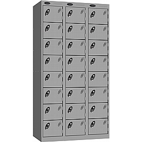Stellar Probe Antibacterial 8 Compartment Lockers with Hasp and Staple Lock - Office Storage