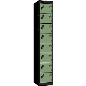 Stellar Probe Equinox Antibacterial 8 Compartment Lockers with Hasp and Staple Lock - Office Storage