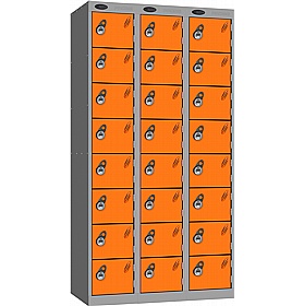Stellar Probe Equinox Antibacterial 8 Compartment Lockers with Manual Combination Lock - Office Storage