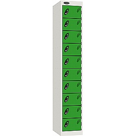 Stellar Probe Antibacterial 10 Compartment Lockers with Cam Lock - Office Storage