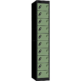 Stellar Probe Equinox Antibacterial 10 Compartment Lockers with Cam Lock - Office Storage