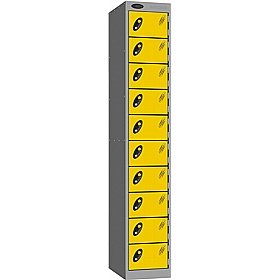 Stellar Probe Equinox Antibacterial 10 Compartment Lockers with Cam Lock - Office Storage