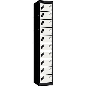 Stellar Probe Antibacterial 10 Compartment Lockers with Hasp and Staple Lock - Office Storage