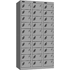 Stellar Probe Antibacterial 10 Compartment Lockers with Hasp and Staple Lock - Office Storage