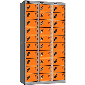 Stellar Probe Equinox Antibacterial 10 Compartment Lockers with Hasp and Staple Lock - Office Storage