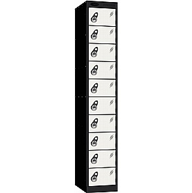 Stellar Probe Antibacterial 10 Compartment Lockers with Manual Combination Lock - Office Storage