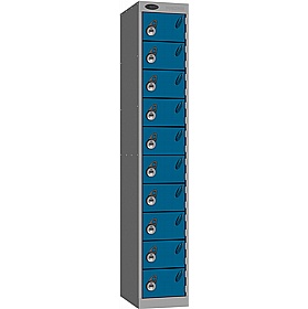 Stellar Probe Antibacterial 10 Compartment Lockers with Manual Combination Lock - Office Storage