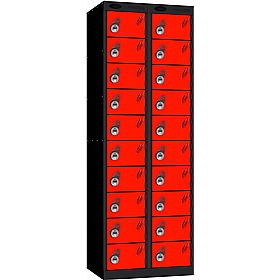 Stellar Probe Antibacterial 10 Compartment Lockers with Manual Combination Lock - Office Storage