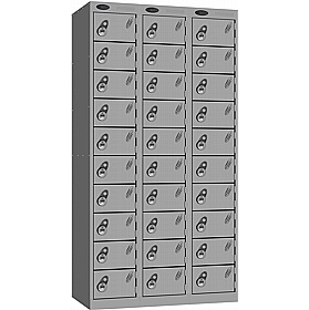 Stellar Probe Antibacterial 10 Compartment Lockers with Manual Combination Lock - Office Storage