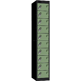 Stellar Probe Equinox Antibacterial 10 Compartment Lockers with Manual Combination Lock - Office Storage