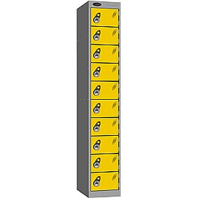 Stellar Probe Equinox Antibacterial 10 Compartment Lockers with Manual Combination Lock - Office Storage