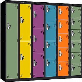 Stellar Probe Equinox Antibacterial Lockers with Digital Combination Lock